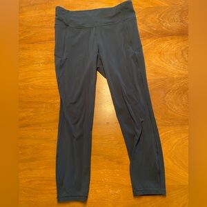 Size 10 Lululemon dark blue  Athletic Leggings 23” with pockets
